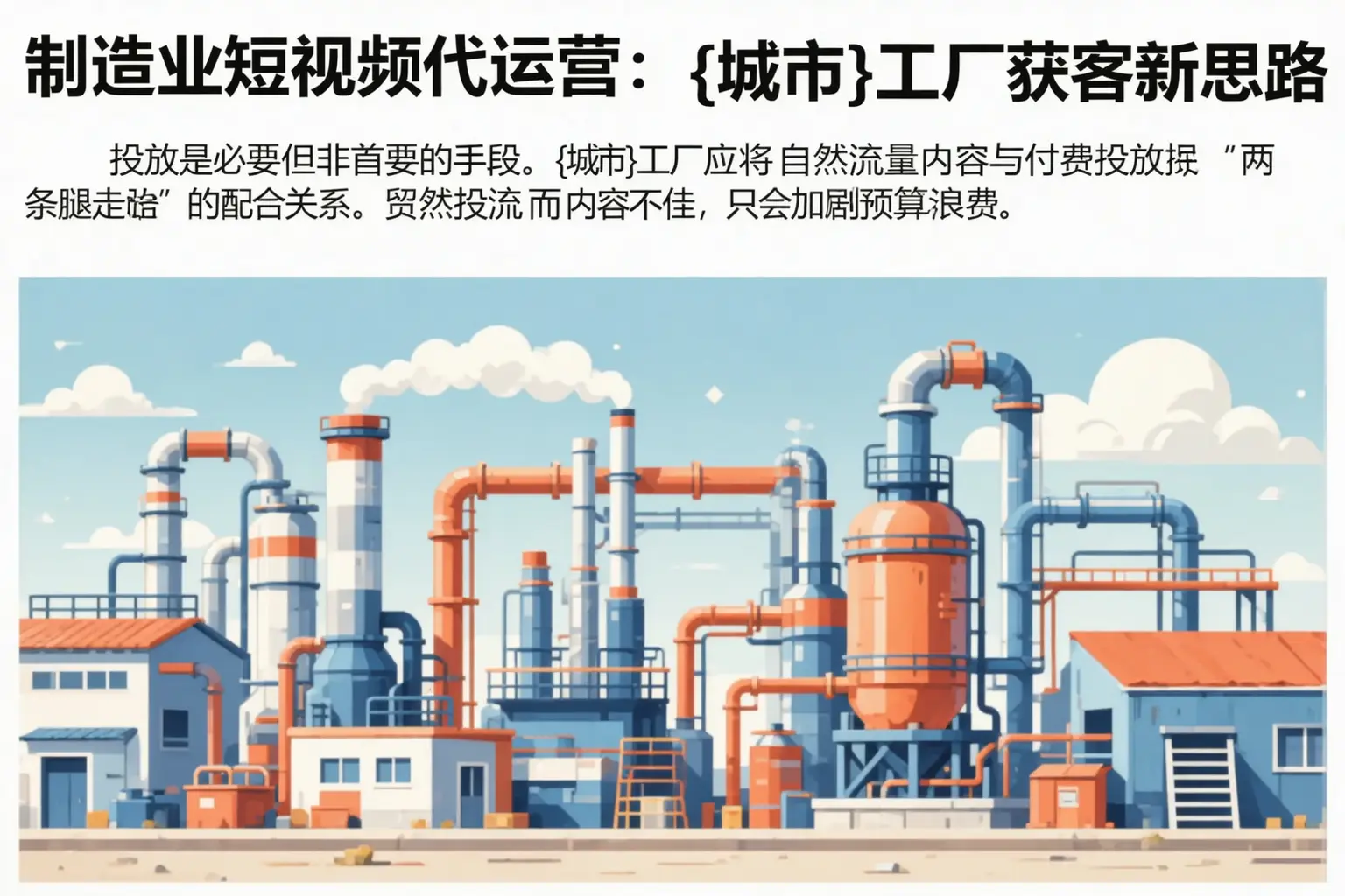 制造业短视频代运营:忻州工厂获客新思路