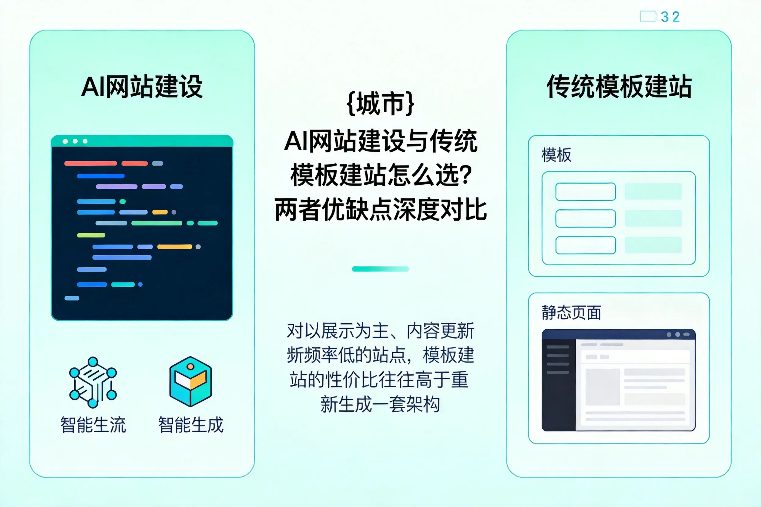 忻州AI网站建设与传统模板建站怎么选?两者优缺点深度对比