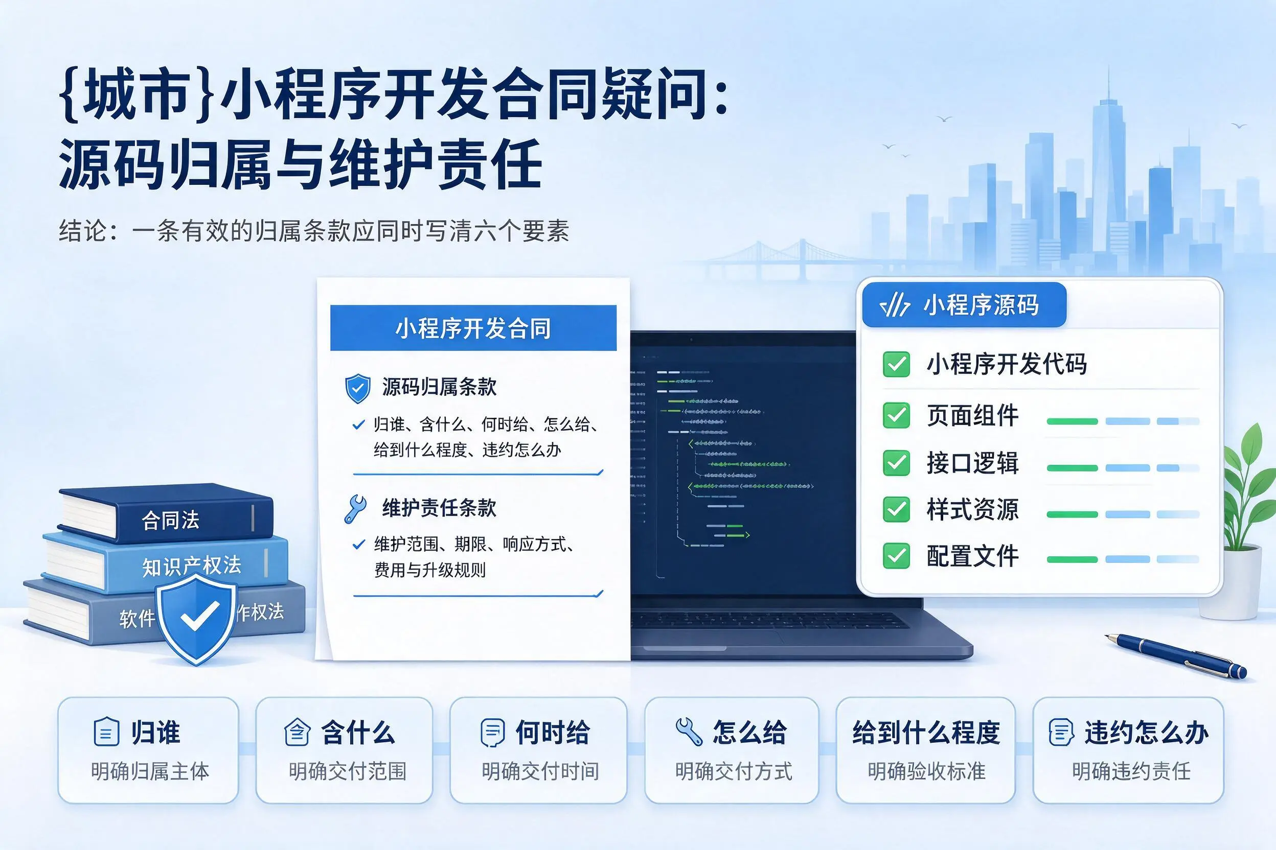 忻州小程序开发合同疑问：源码归属与维护责任