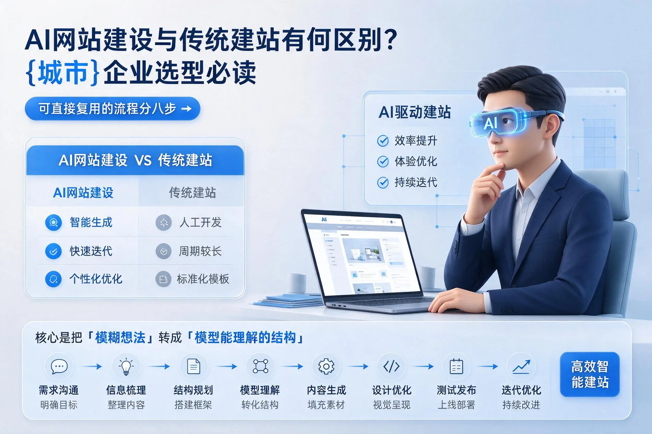 AI网站建设与传统建站有何区别？忻州企业选型必读